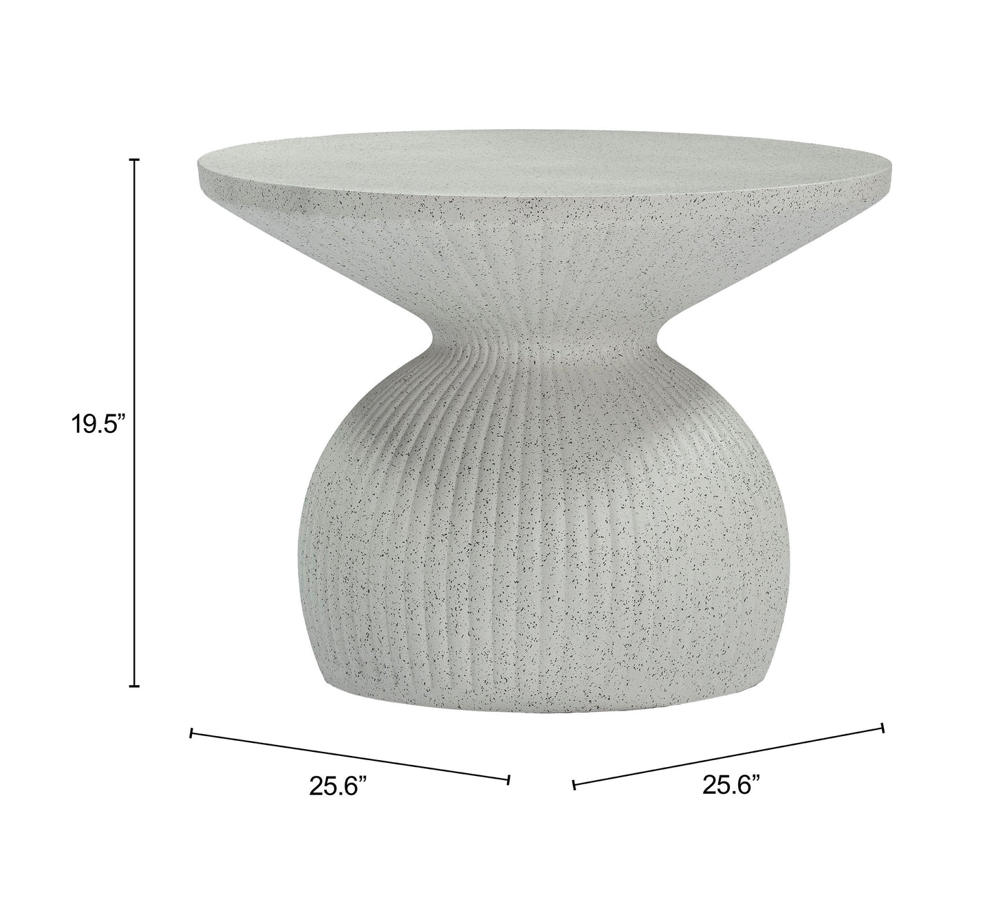 Corza White Outdoor Coffee Table - Ornate Home