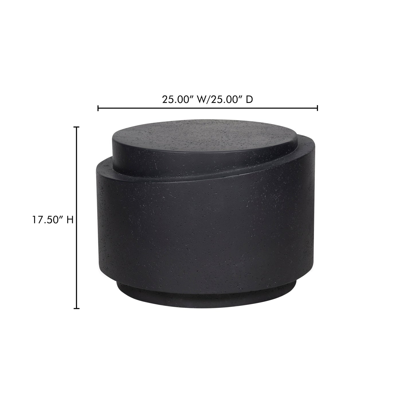 Cosmo Black Outdoor Accent Table - Ornate Home