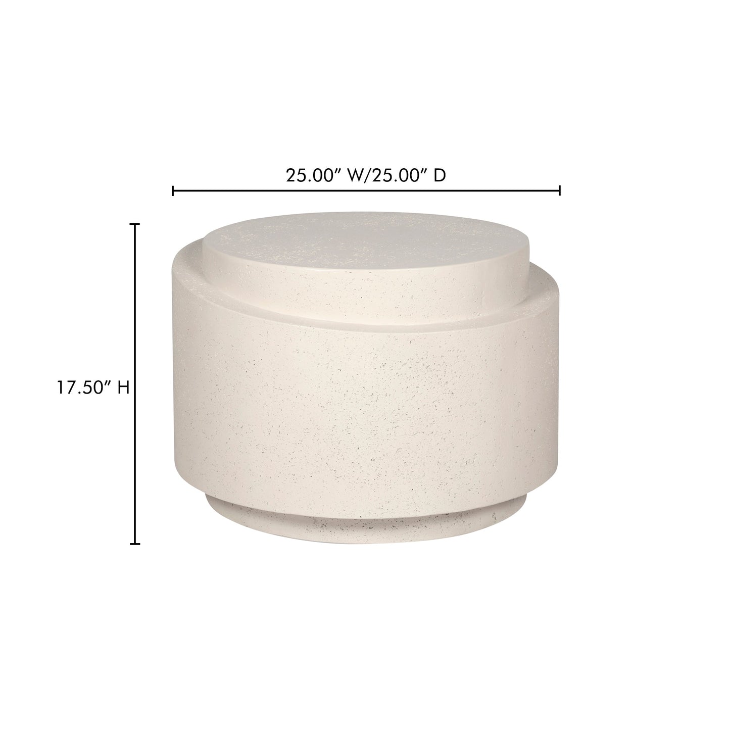 Cosmo Off White Outdoor Accent Table - Ornate Home