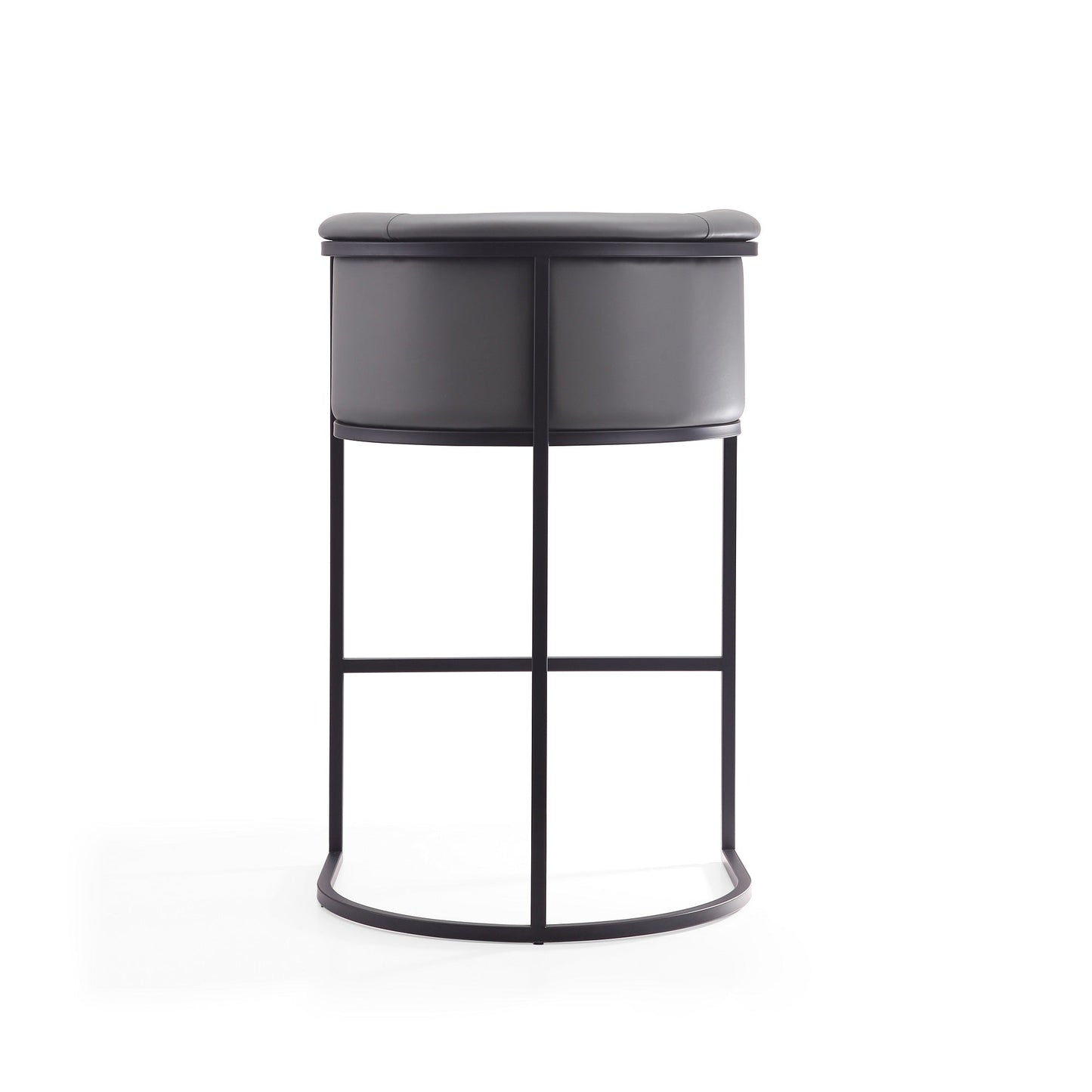 Cosmopolitan Barstool in Grey and Black (set of 2) - Ornate Home