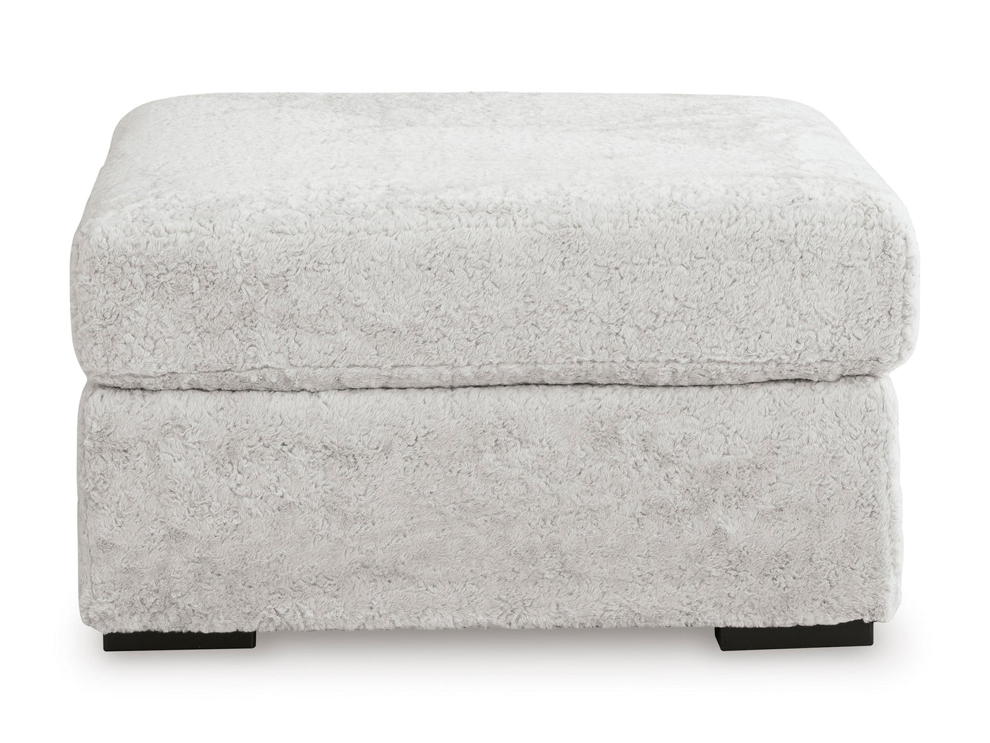 Cuddle Arctic Plush Oversized Accent Ottoman- Viva Furn