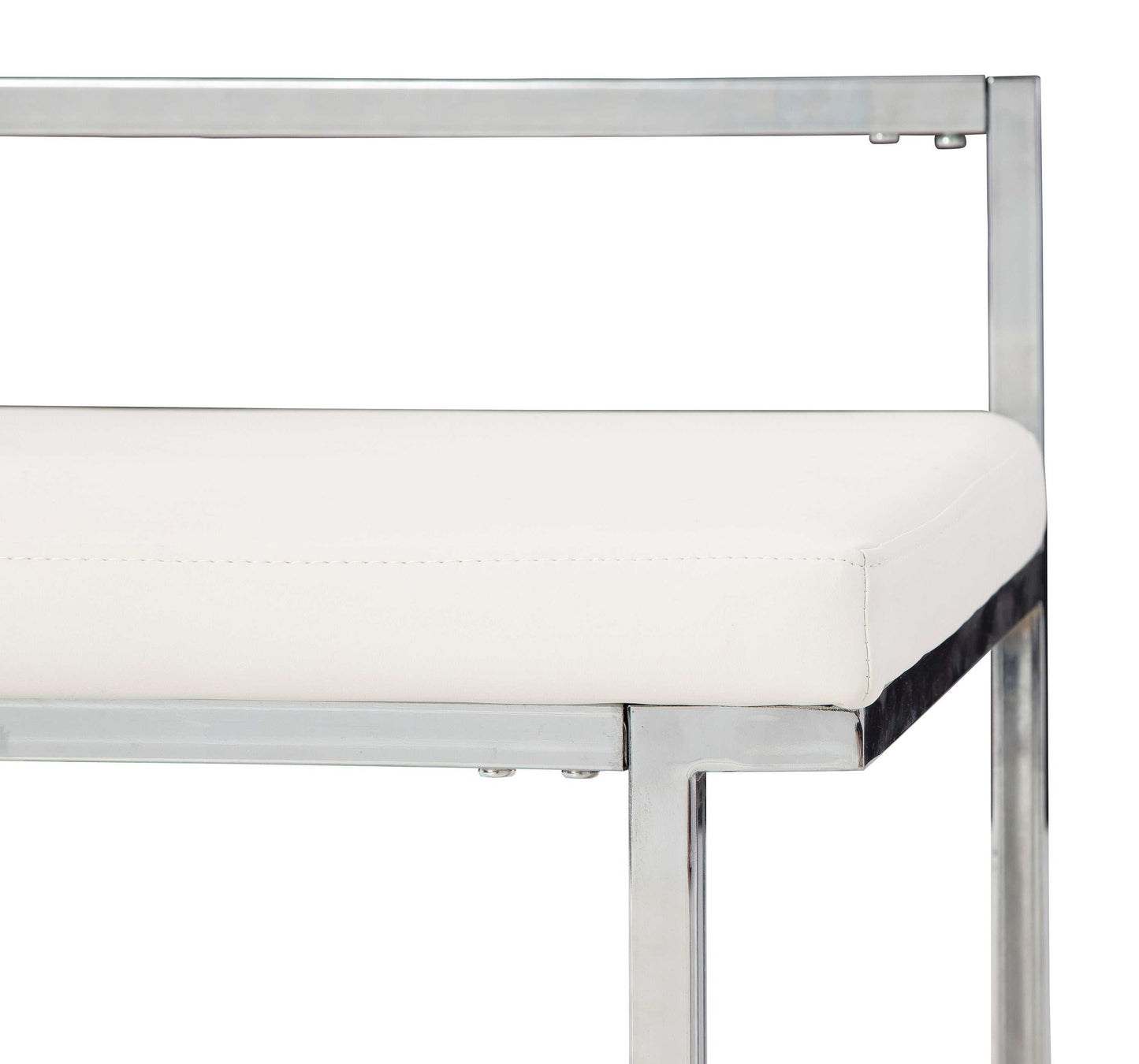 Madanere White Bar Height Bar Stool (Set of 2)