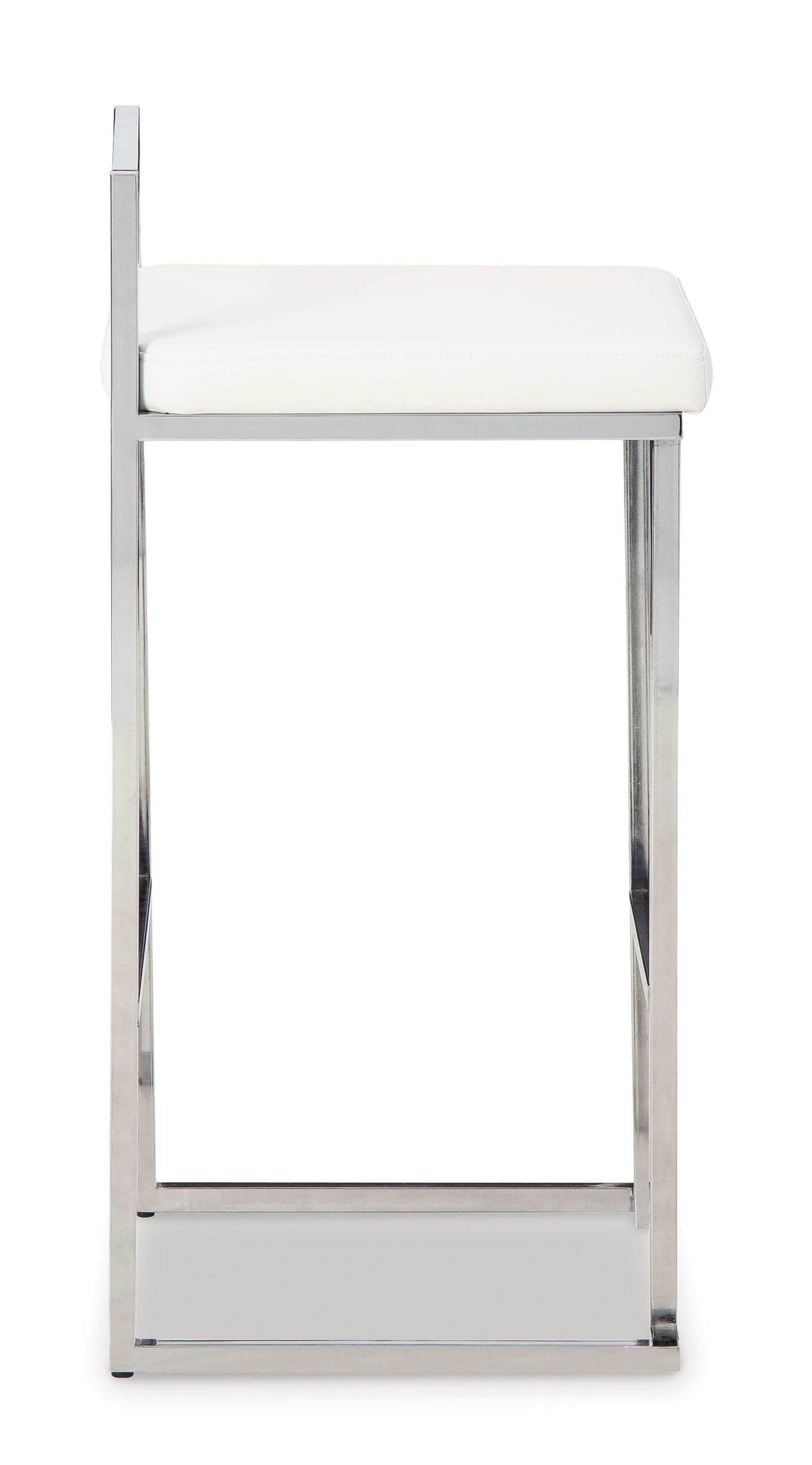 Madanere White Bar Height Bar Stool (Set of 2)