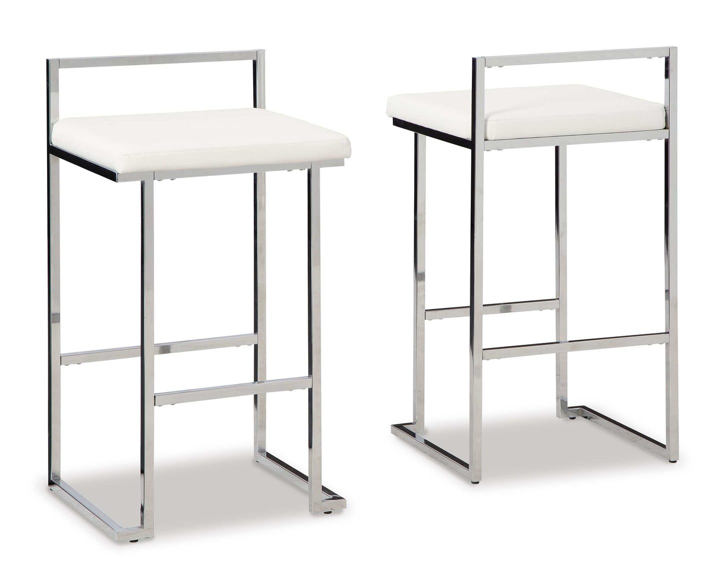 Madanere White Bar Height Bar Stool (Set of 2)