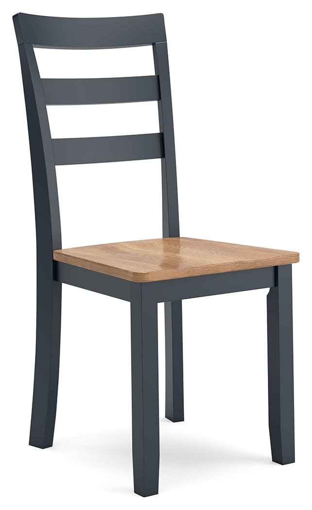 Gesthaven Natural/Blue Dining Chair (Set of 2)