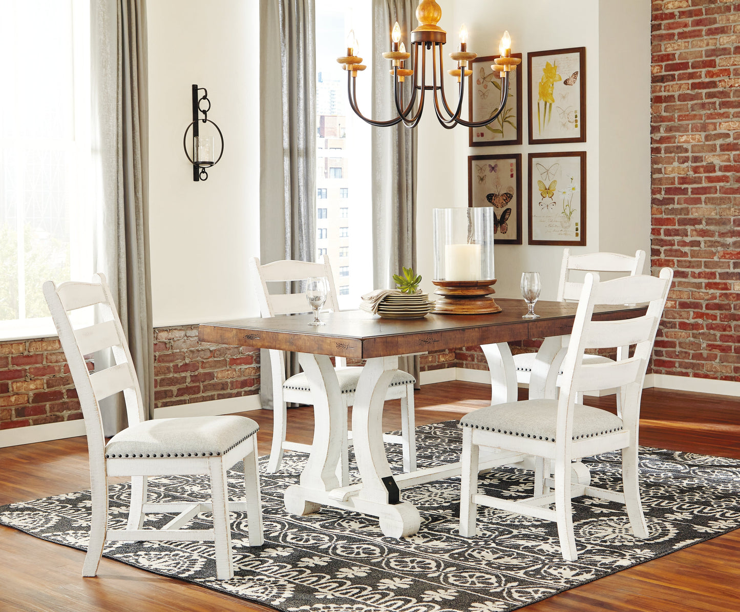 Valebeck Multi Dining Table and 4 Chairs