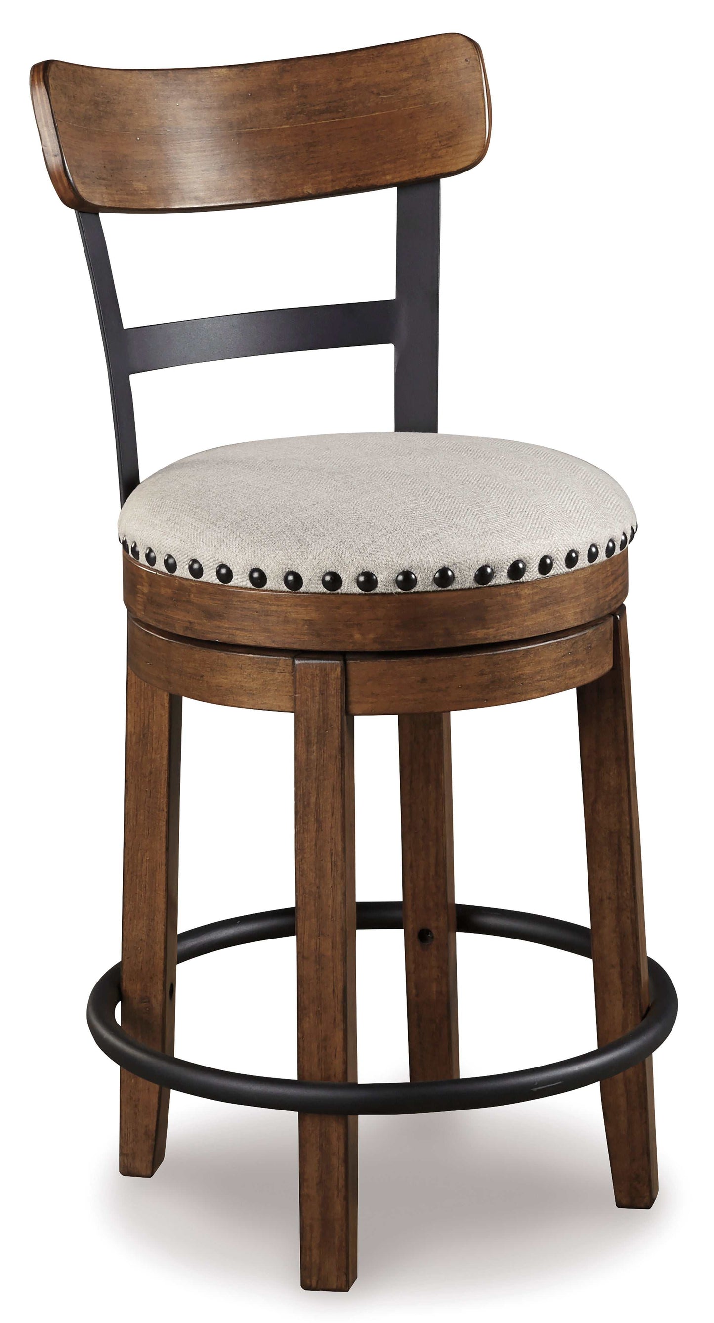 Valebeck Brown UPH Swivel Barstool (1/CN)