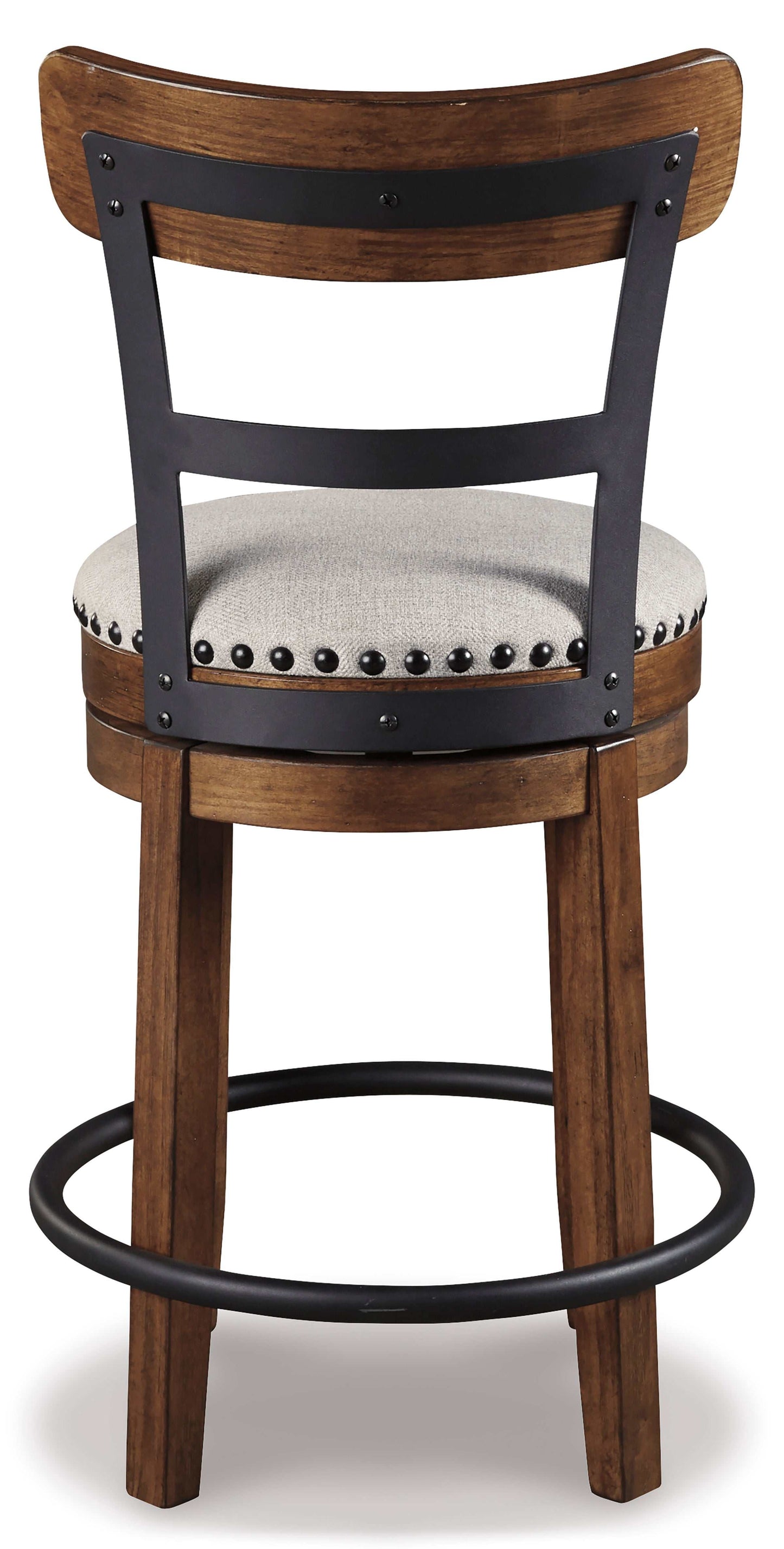 Valebeck Brown UPH Swivel Barstool (1/CN)