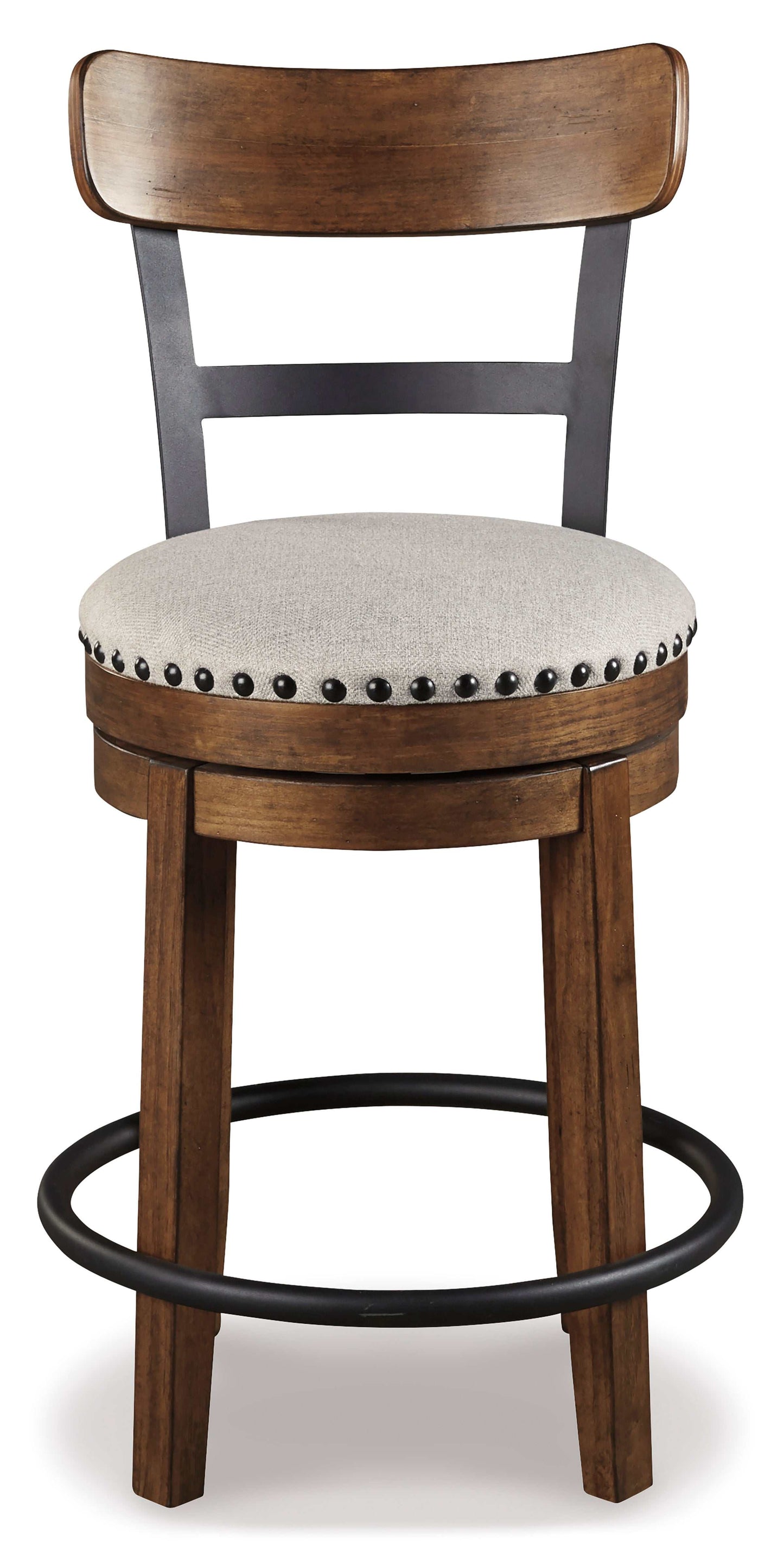 Valebeck Brown UPH Swivel Barstool (1/CN)