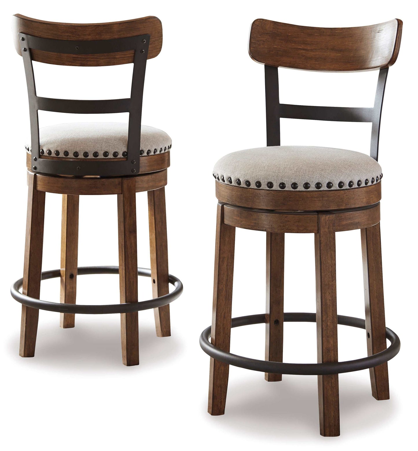 Valebeck Brown UPH Swivel Barstool (1/CN)
