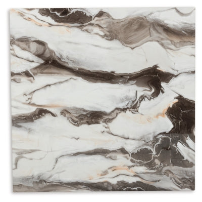 Jeshina Dark Brown/Beige Square Counter Table - Ornate Home