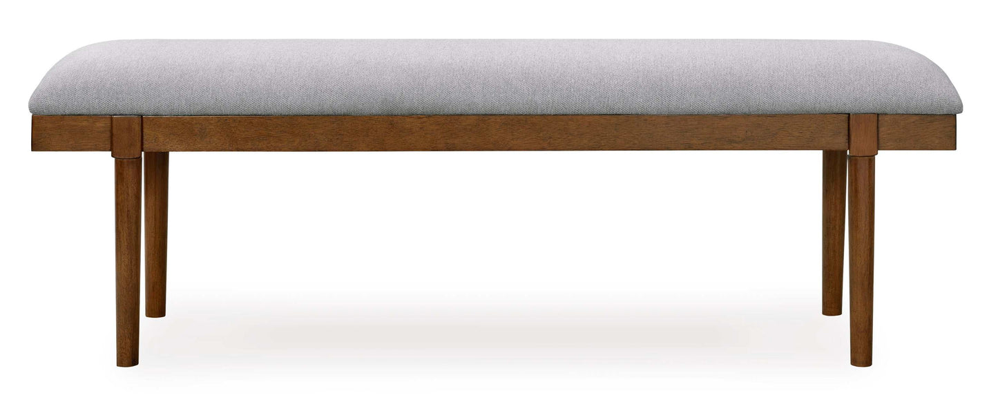 Lyncott Gray & Brown 59" Dining Bench