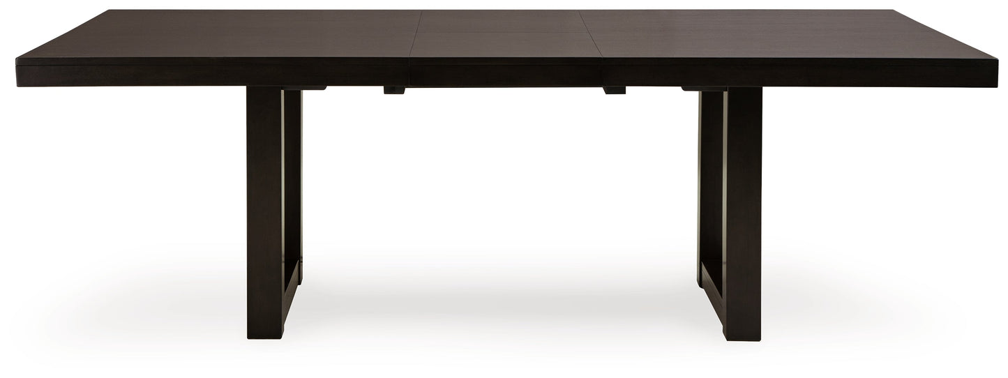 Neymorton Dark Grayish Brown Dining Extension Table