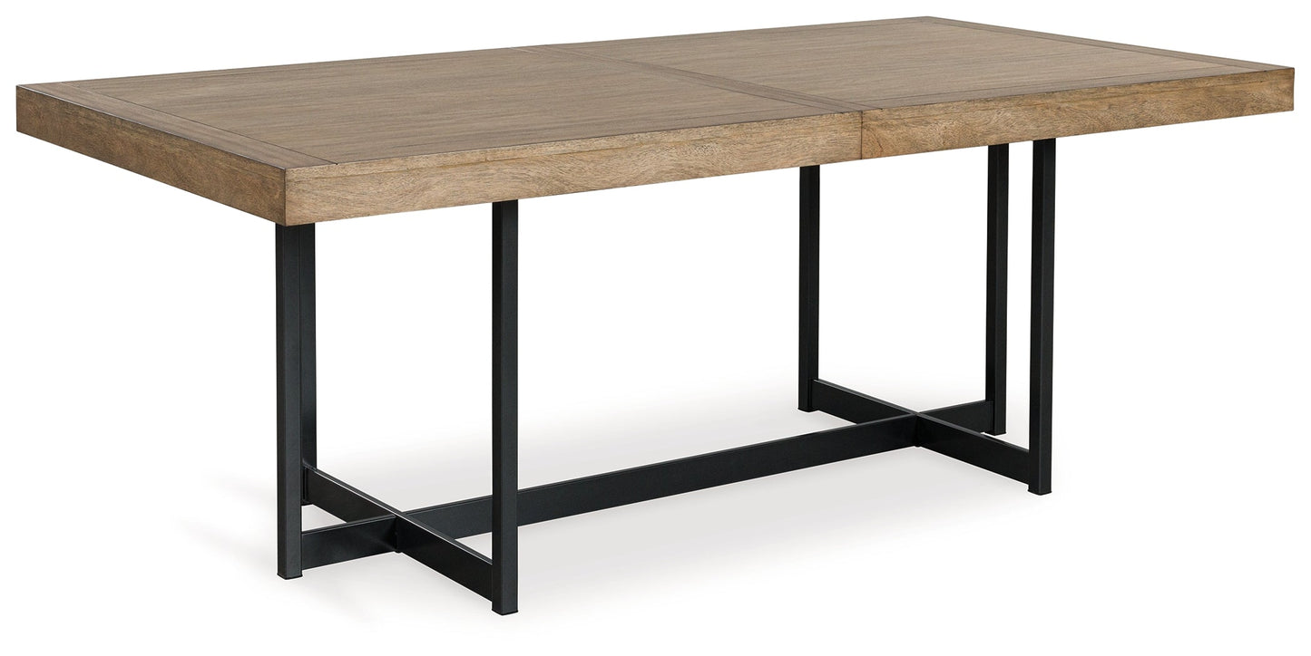 Tomtyn Brown Rectangle Dining Room Extension Table