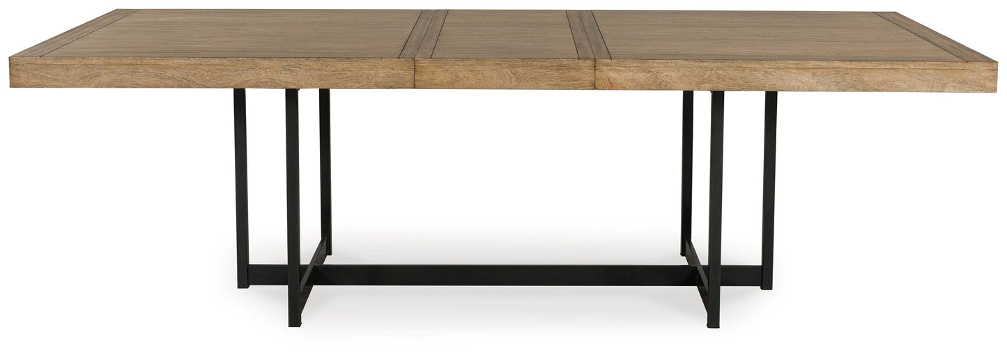 Tomtyn Brown Rectangle Dining Room Extension Table