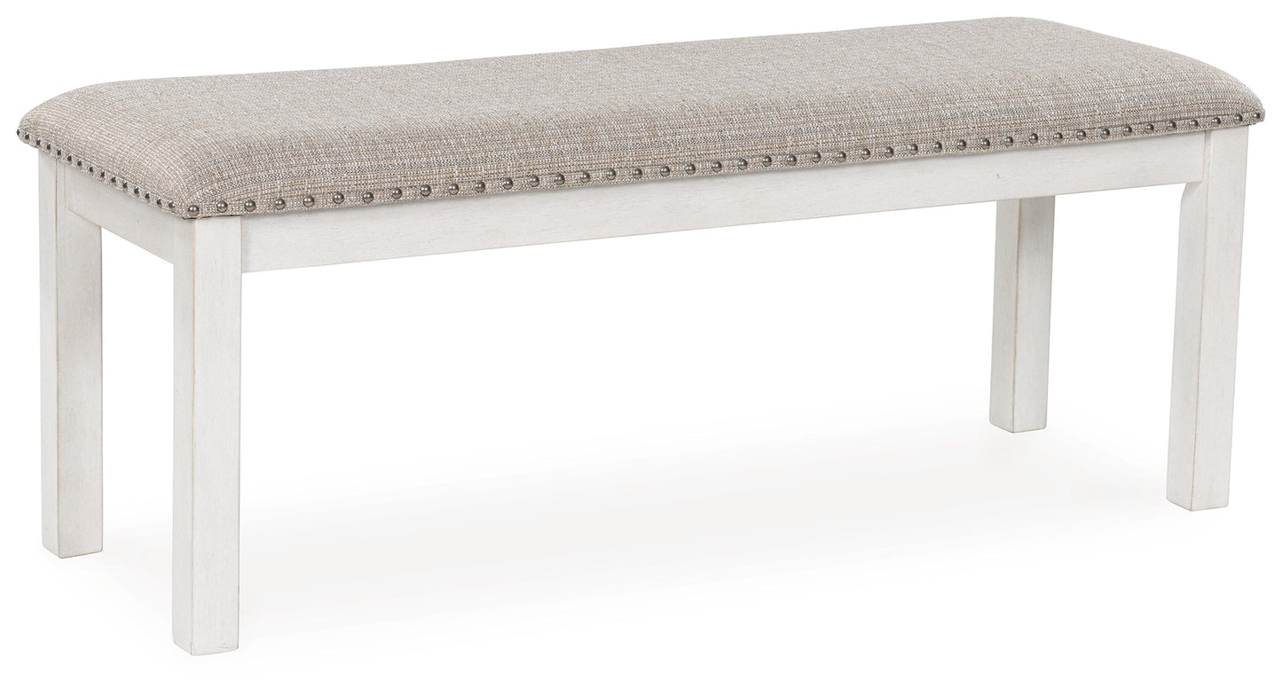 Robbinsdale White 48" Dining Bench
