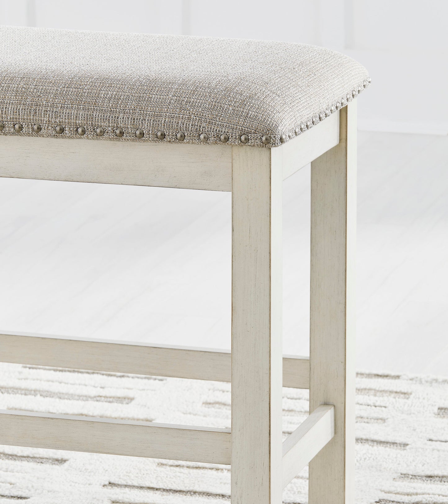Robbinsdale Antique White Counter Height 49" Dining Bench