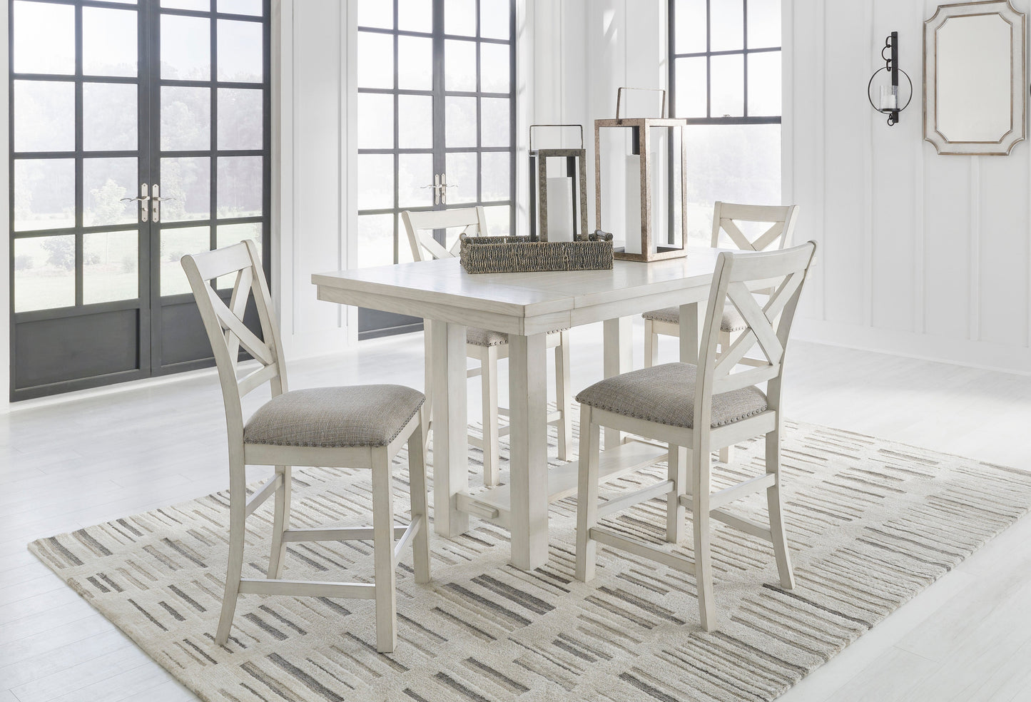 Robbinsdale Antique White Counter Height Dining Chair (Set of 2)