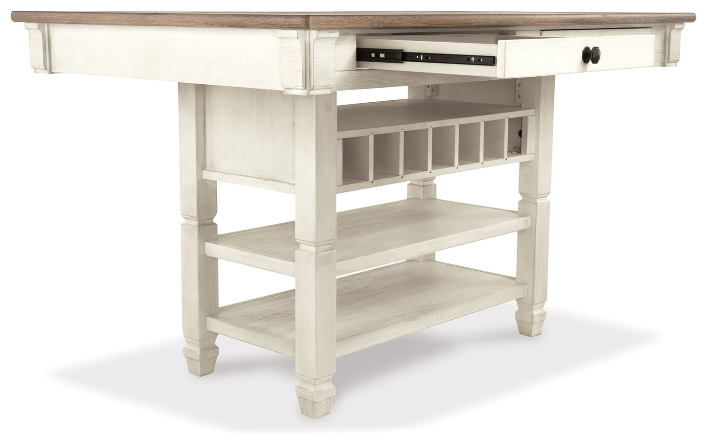Bolanburg Two-tone Counter Height Dining Table and 6 Barstools with Server