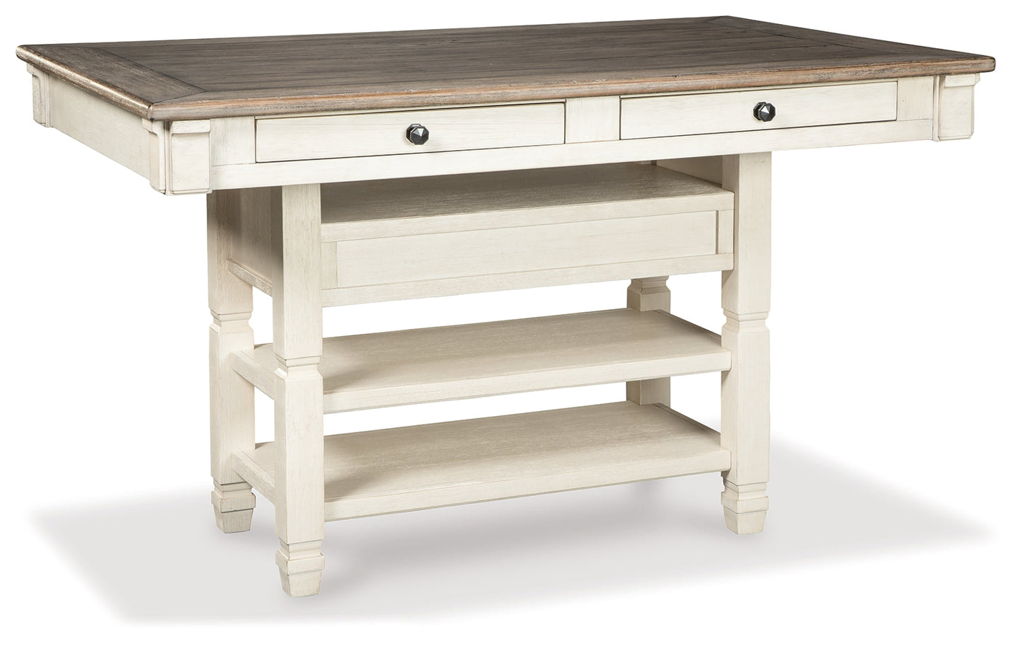 Bolanburg Two-tone Counter Height Dining Table and 6 Barstools with Server