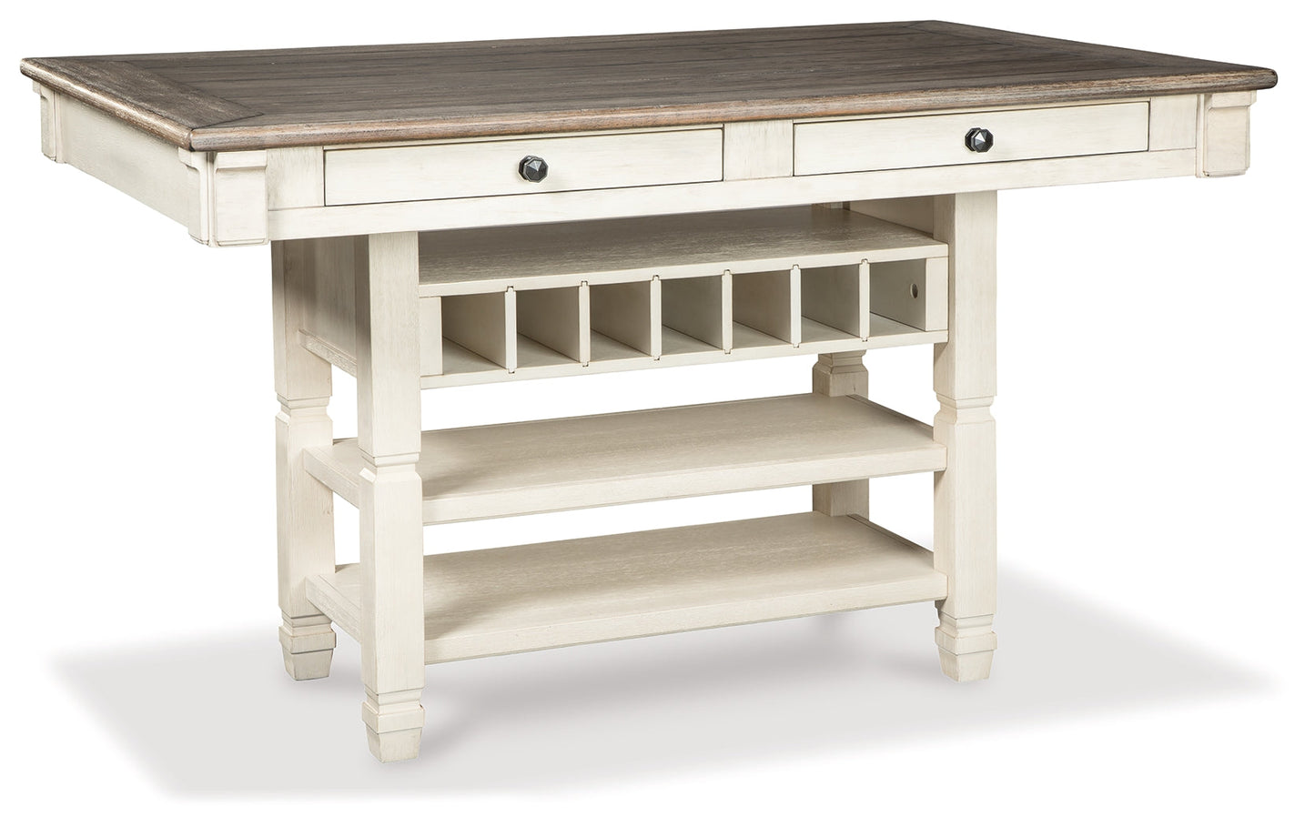 Bolanburg Two-tone Counter Height Dining Table and 6 Barstools with Server