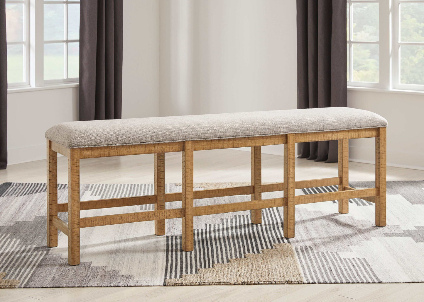 Havonplane Brown Counter Height 72" Dining Bench