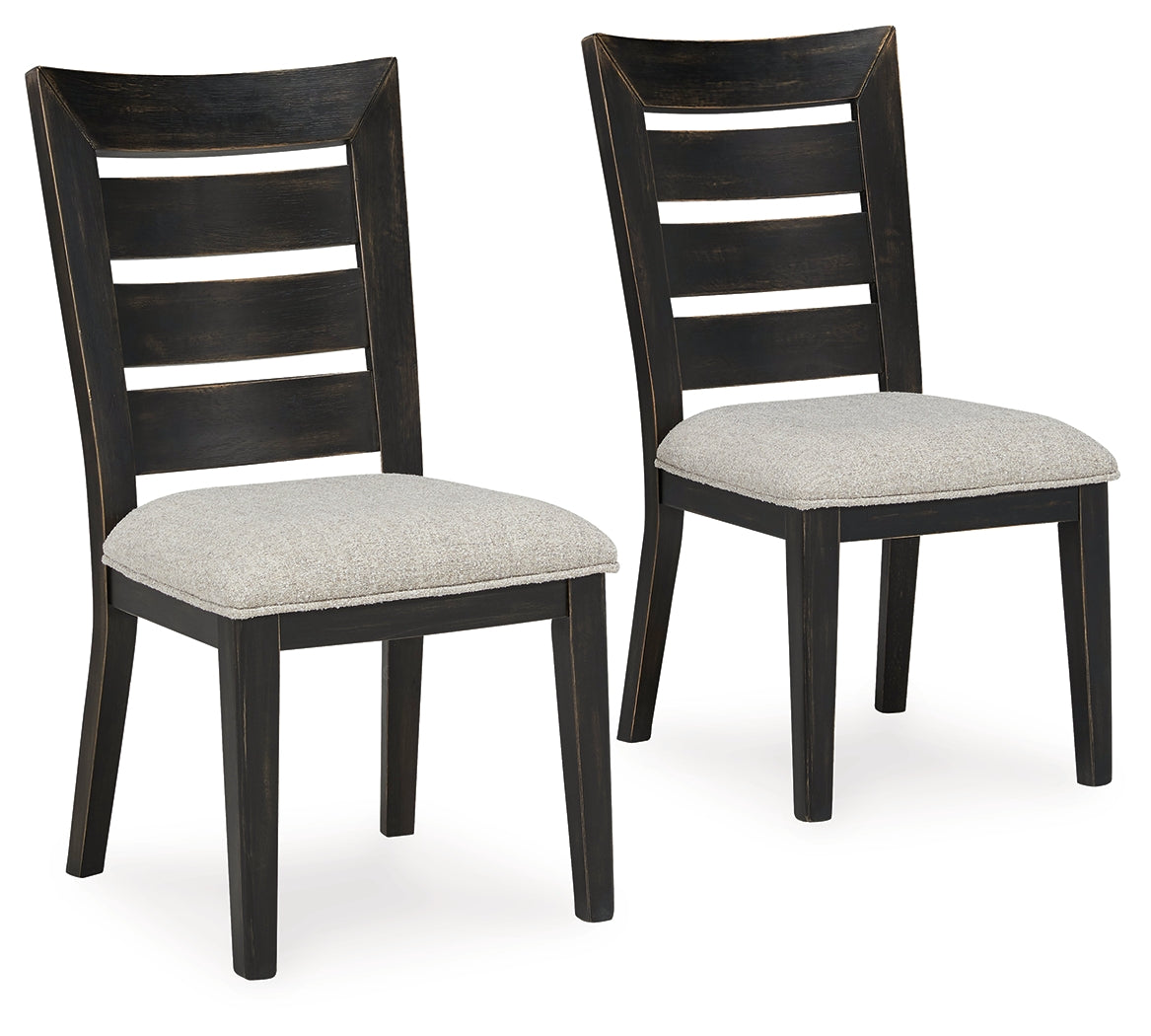 Galliden Black Dining Chair (Set of 2)