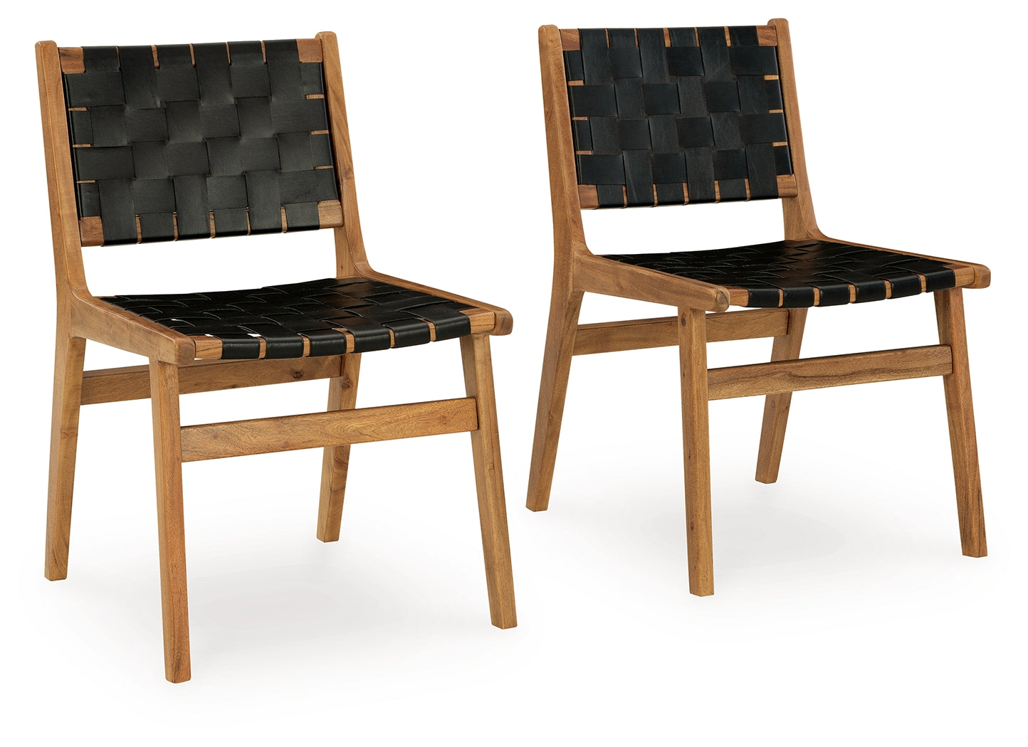 Fortmaine Brown/Black Dining Chair (Set of 2)