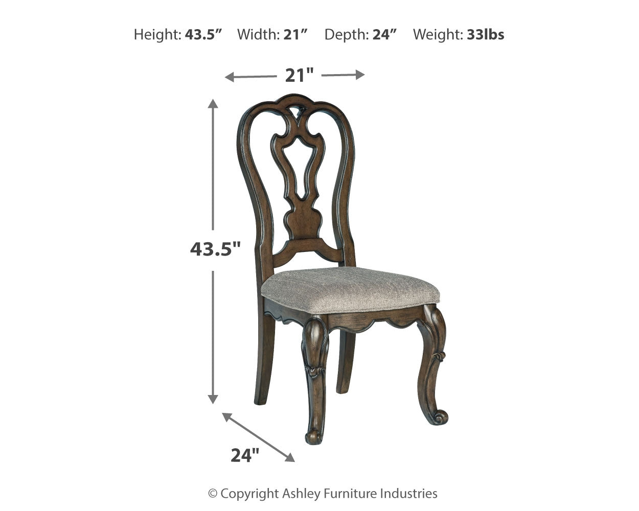 Maylee Dining Table and 4 Chairs