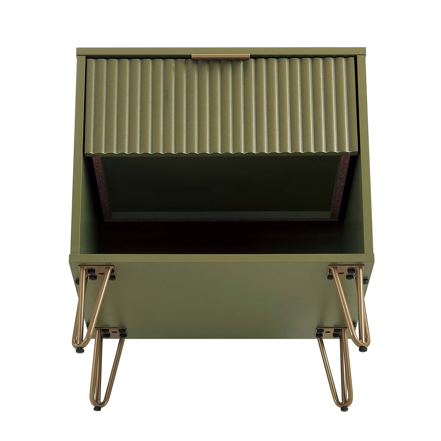 DUMBO 1.0 Nightstand in Olive Green (set of 2) - Ornate Home