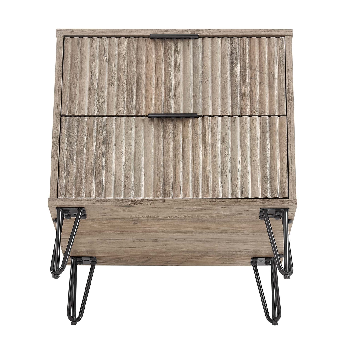DUMBO 2.0 Nightstand in Rustic Grey (set of 2) - Ornate Home