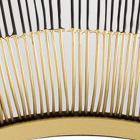 Dallmen Black/Gold Accent Mirror- Viva Furn
