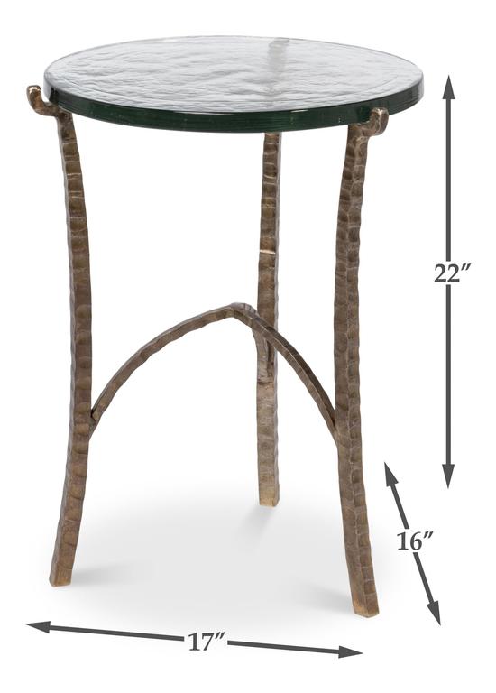 Dandy Bronze Round Side Table - Ornate Home