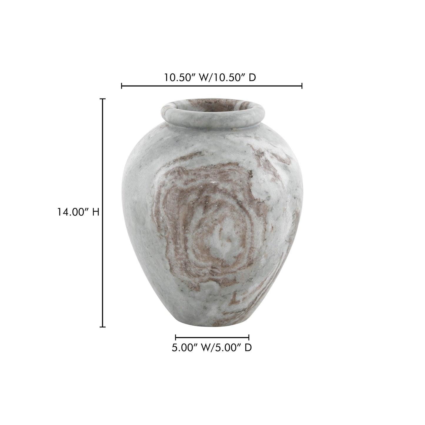 Didion Brown Vase - Ornate Home