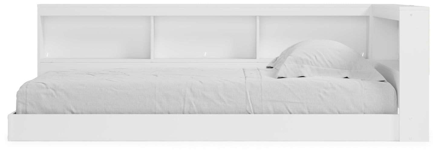 Piperton White Twin Bookcase Storage Youth Bed