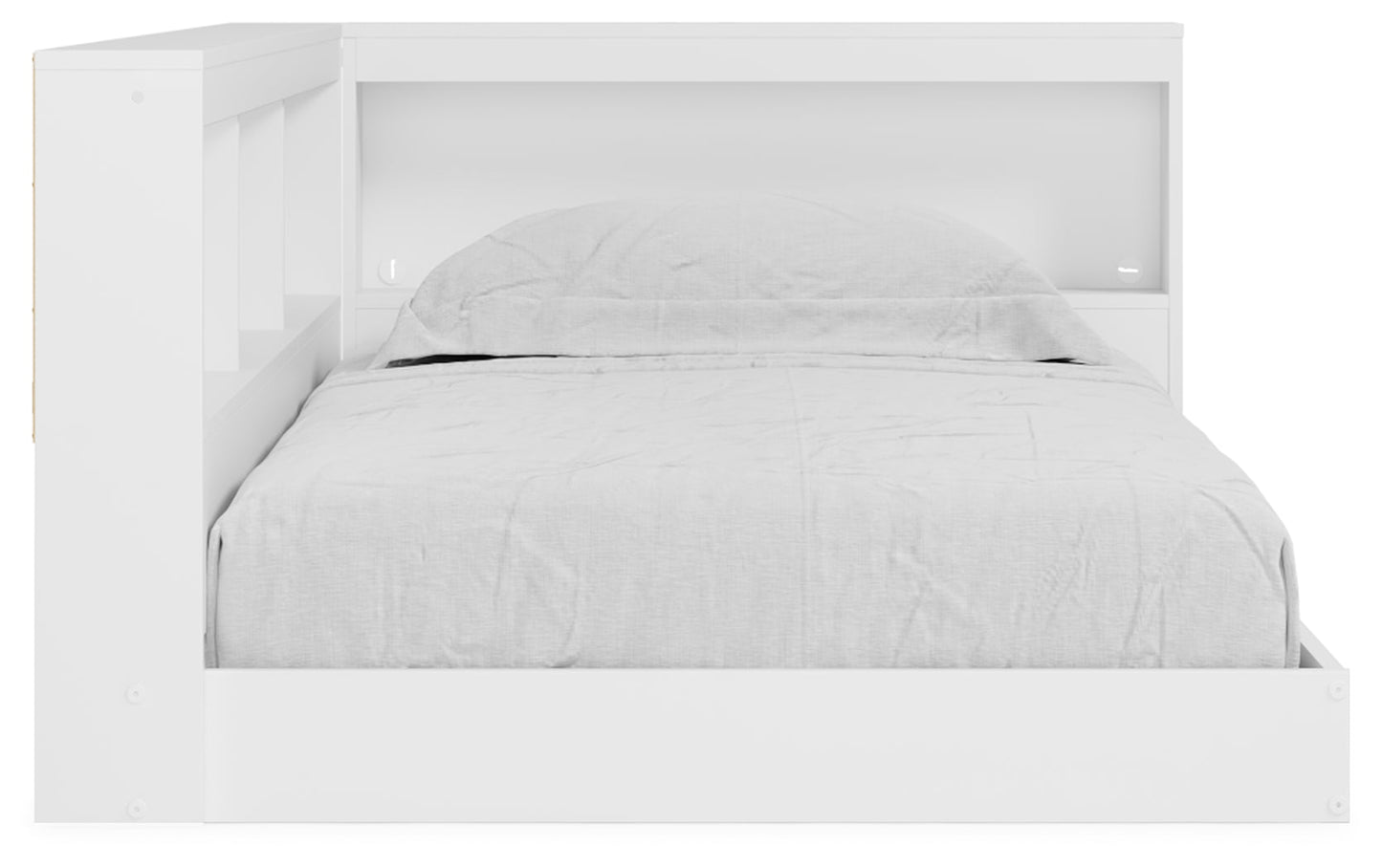 Piperton White Twin Bookcase Storage Youth Bed