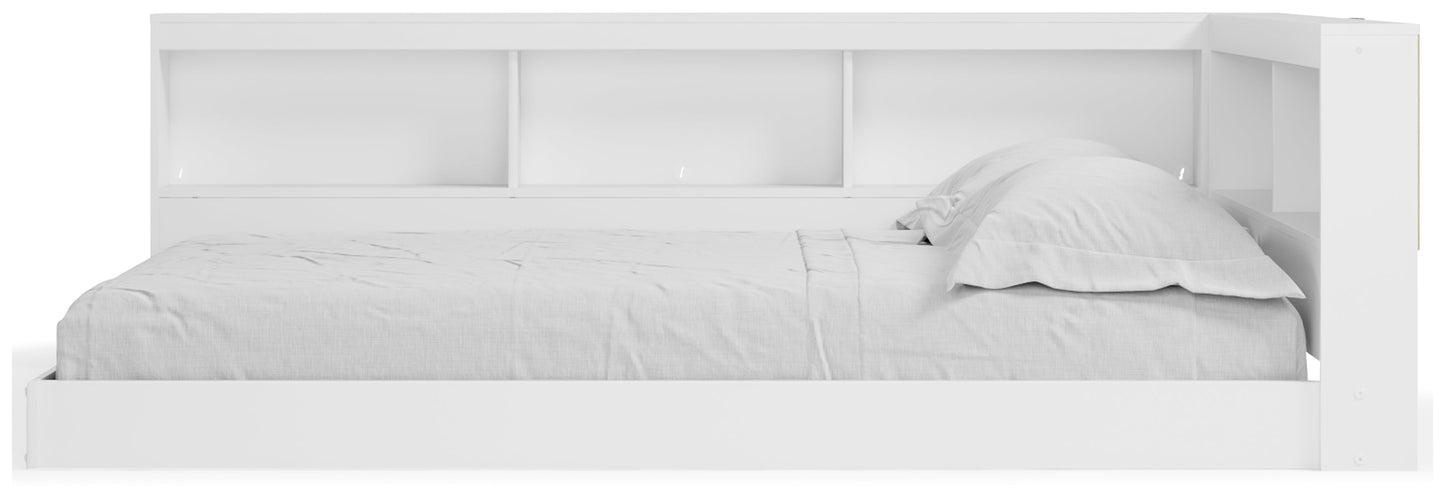 Piperton White Full Bookcase Storage Youth Bed