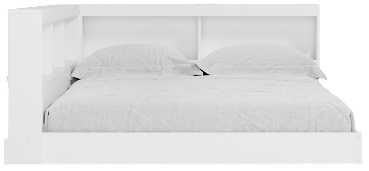 Piperton White Full Bookcase Storage Youth Bed