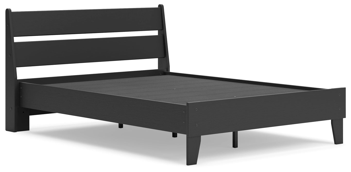 Socalle Black Full Panel Platform Youth Bed