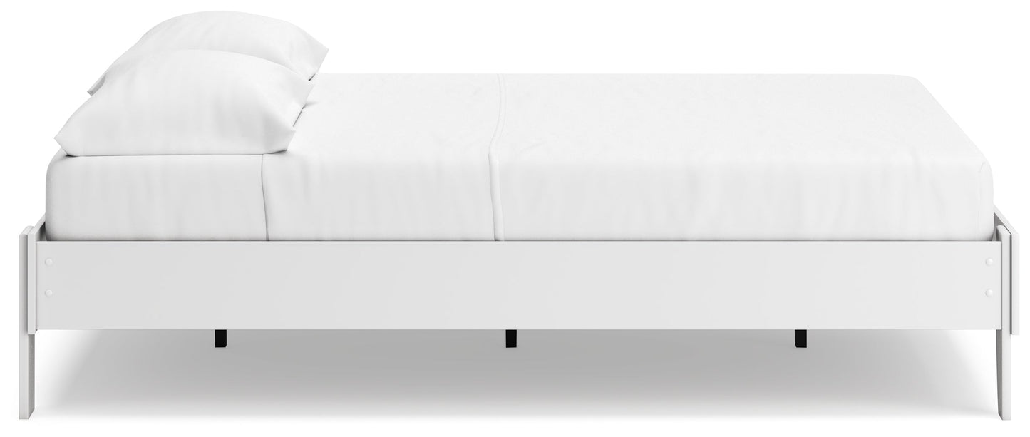 Socalle Two-tone Queen Platform Bed