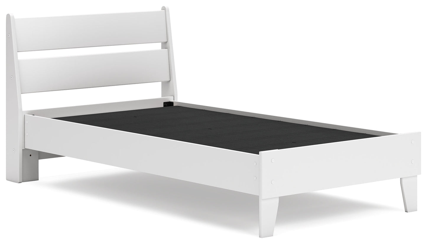 Socalle Two-tone Twin Panel Platform Youth Bed