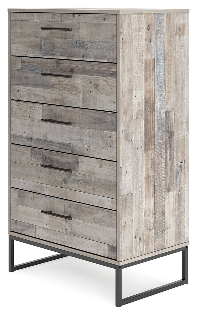 Neilsville Whitewash Chest of Drawers
