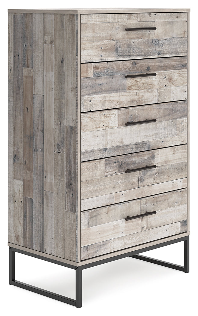 Neilsville Whitewash Chest of Drawers