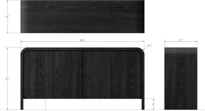 Elora Jet Sideboard - Ornate Home