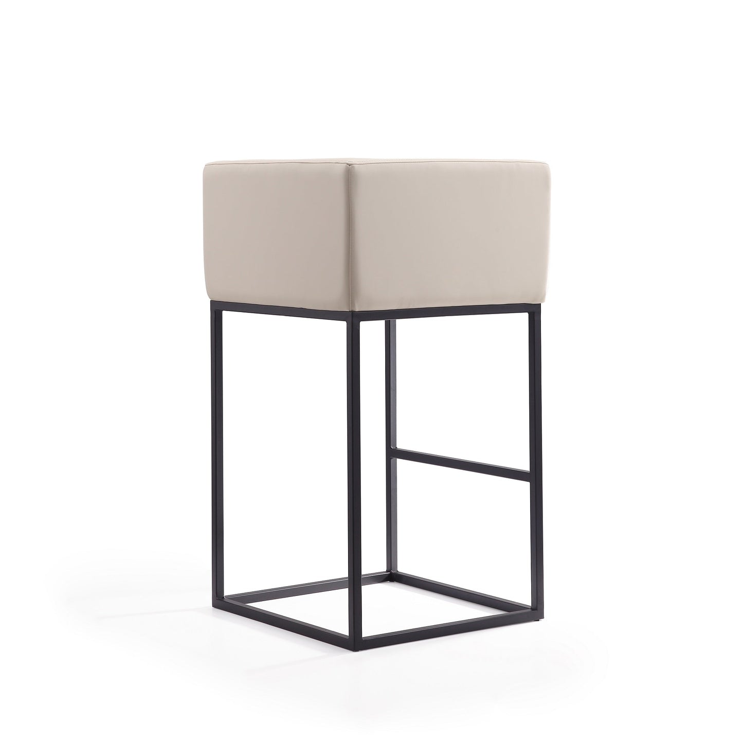 Embassy Barstool in Cream and Black (set of 2) - Ornate Home