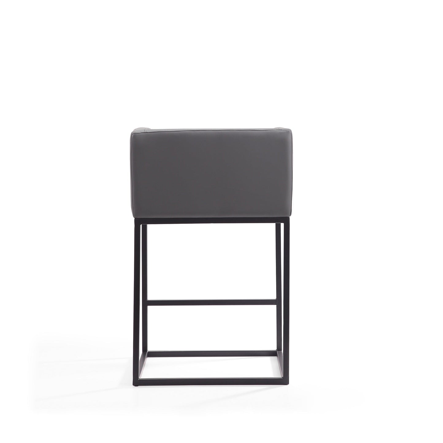 Embassy Counter Stool in Grey and Black (set of 2) - Ornate Home