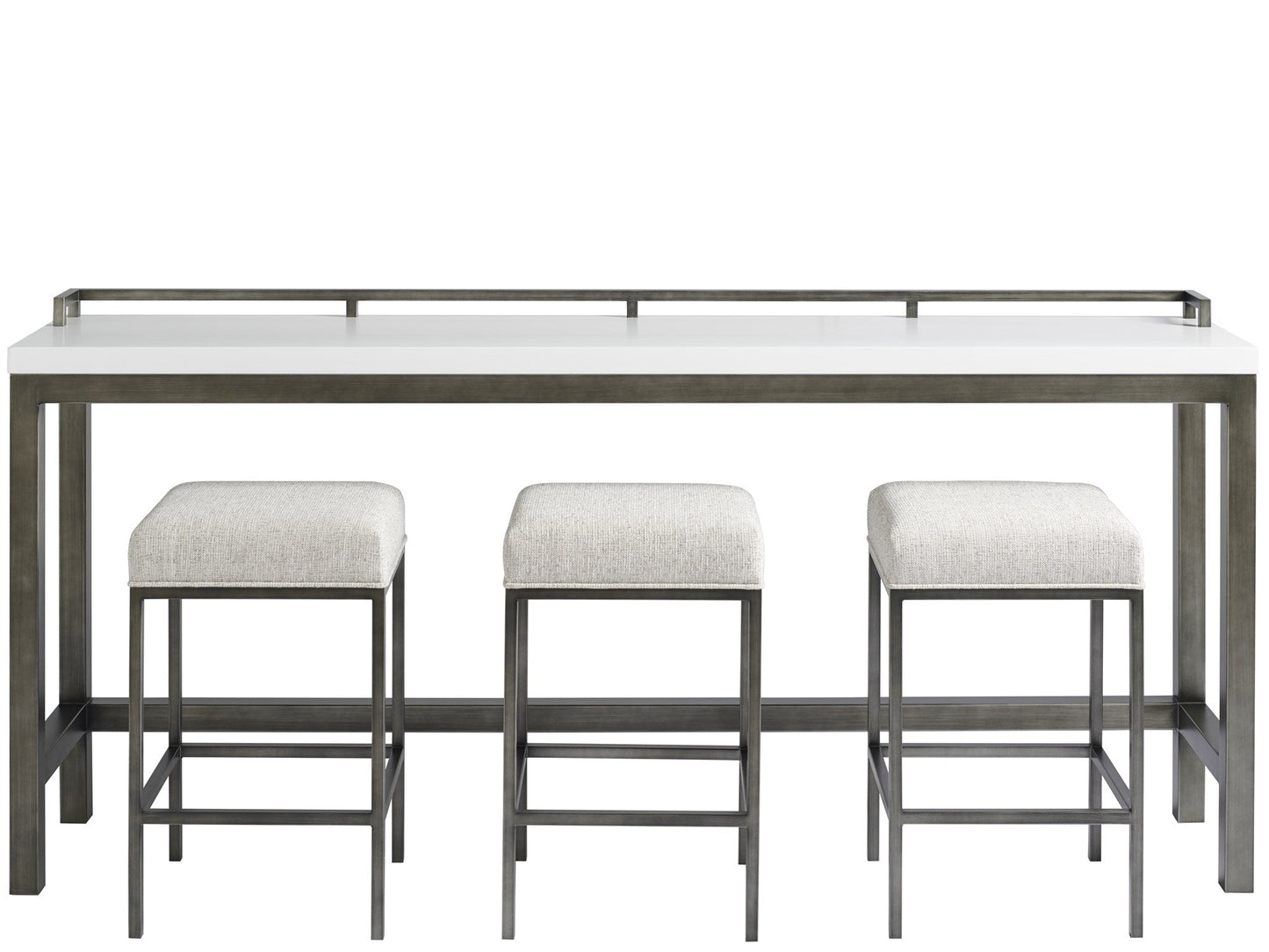 Essence Coconut Metal Console Stool - Ornate Home