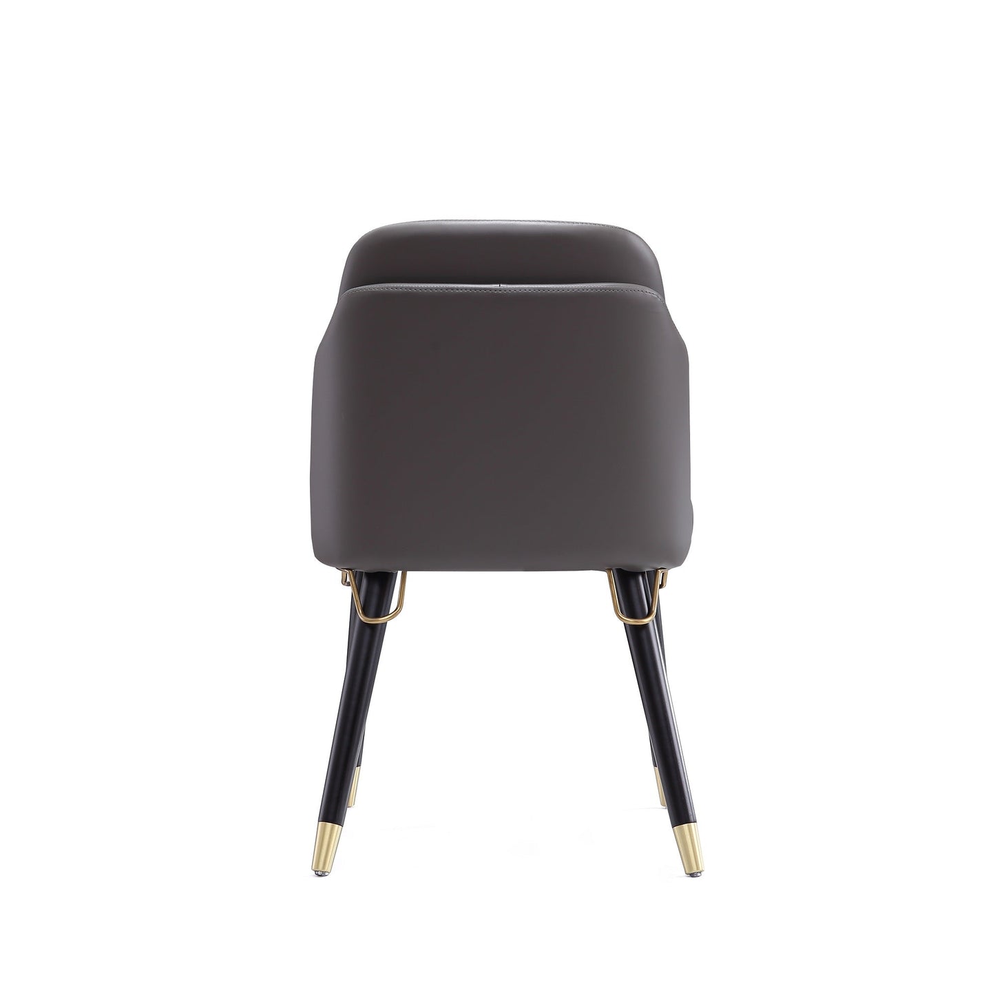 Estelle Dining Chair in Pebble and Black (set of 2) - Ornate Home