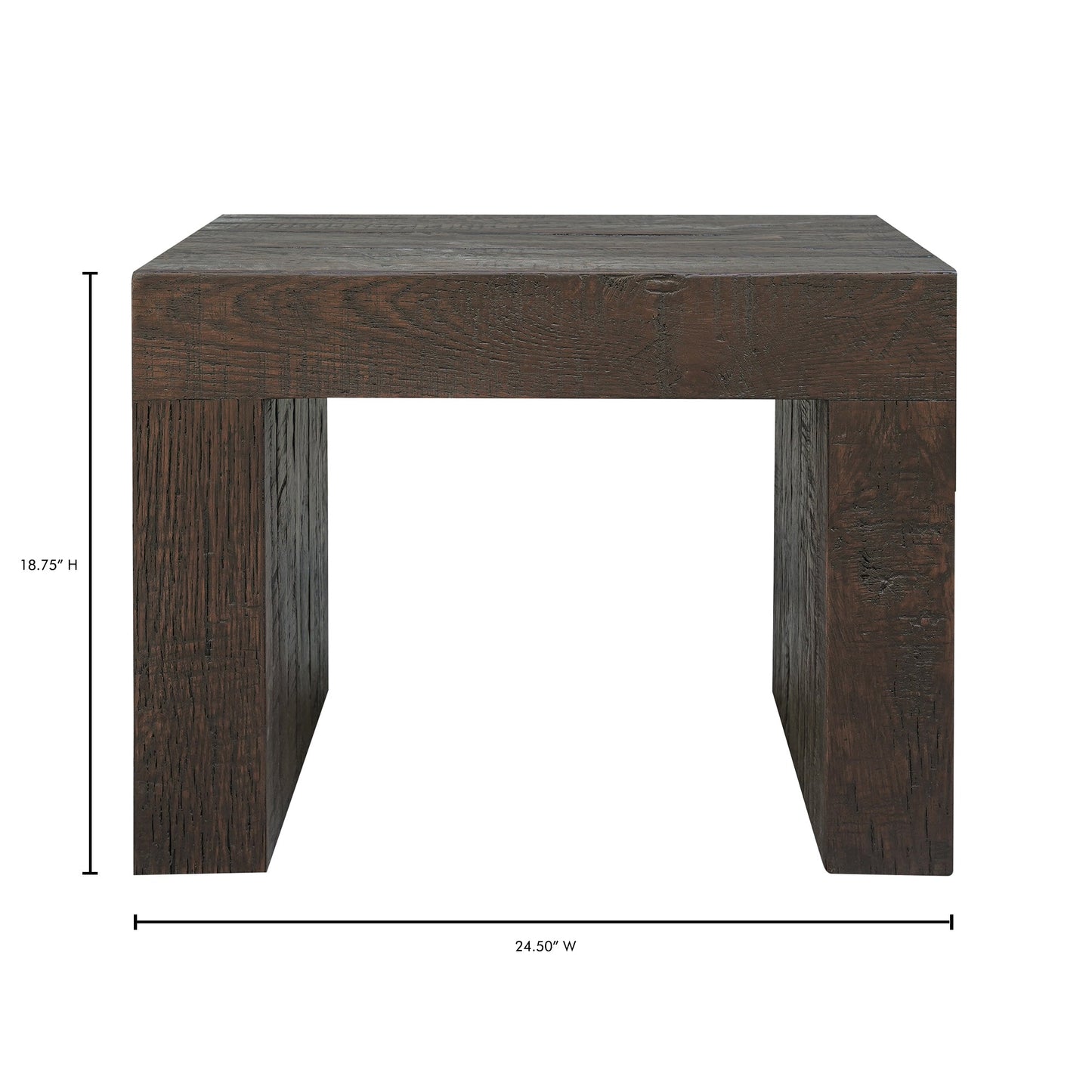 Evander Rustic Brown Dining Stool - Ornate Home