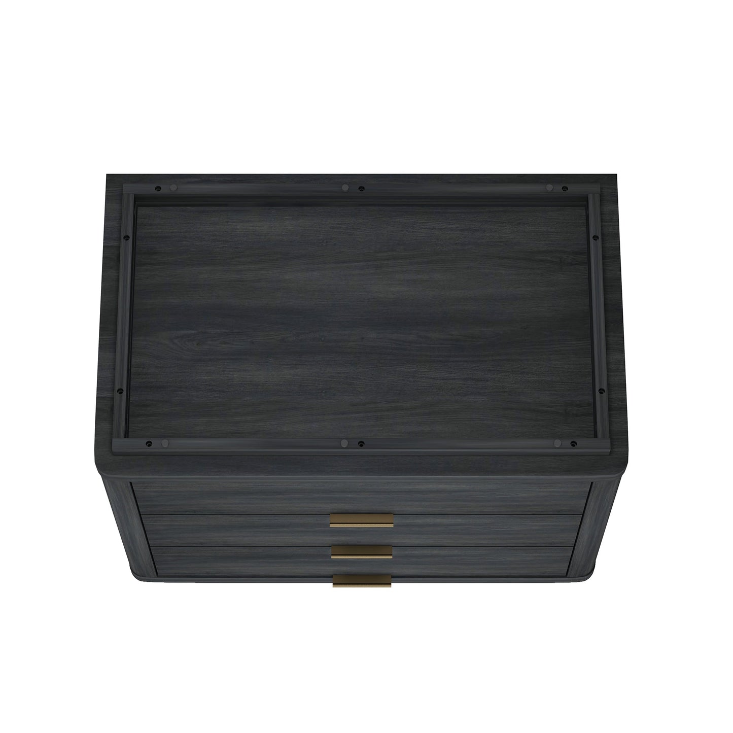 Evelyn 32" Nightstand 4.0 in Charcoal Grey - Ornate Home